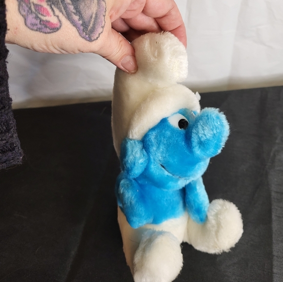 Vintage 1980 Smurf plush - Picture 1 of 10